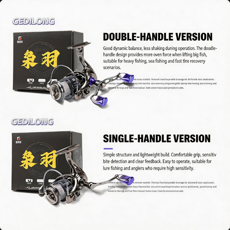 Gedilong Spinning Reel All Met - đánh giá và giá Fishing Lure Spinner