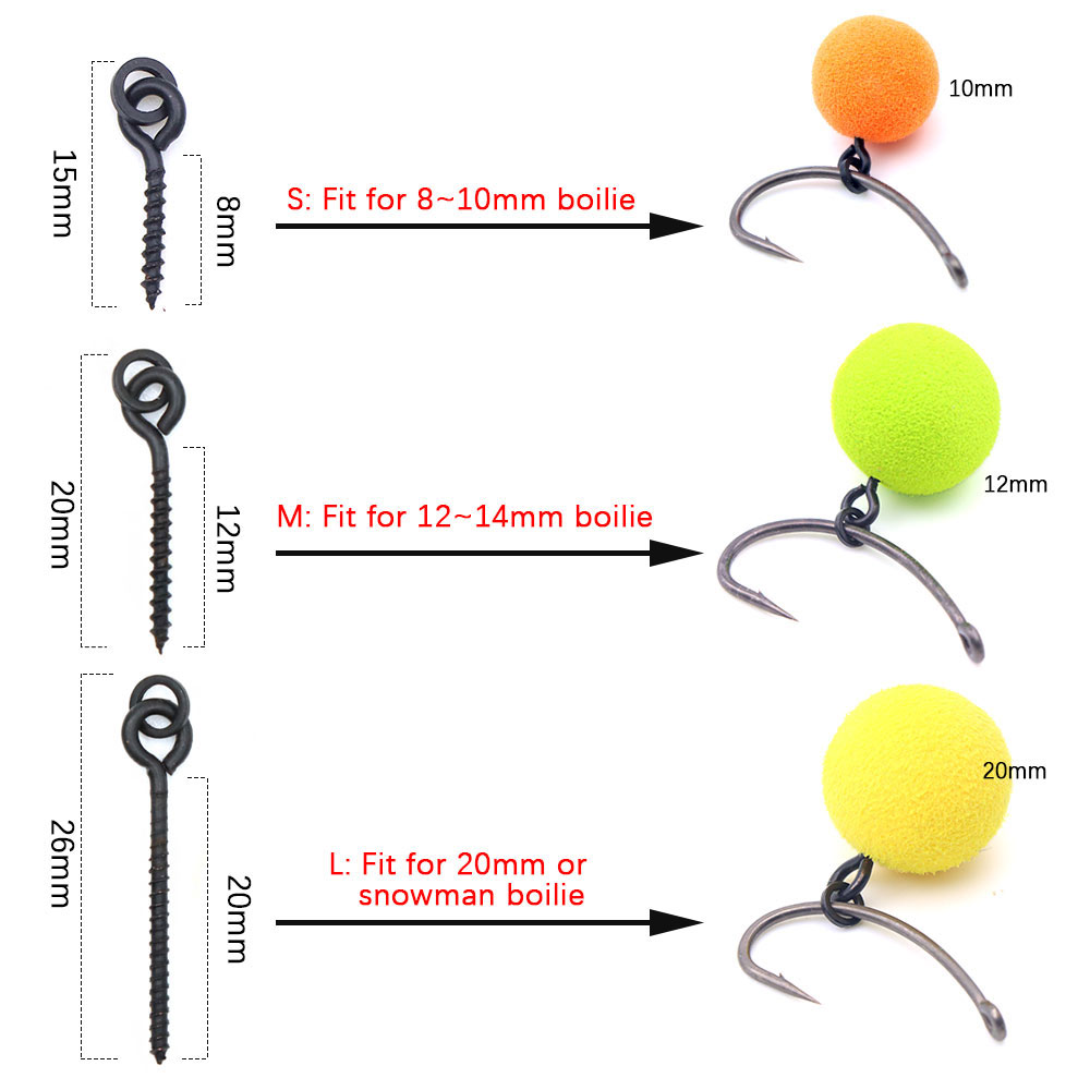 20pcs Carp Fishing Boilie Clip - đánh giá và giá Fishing Lure Accessories